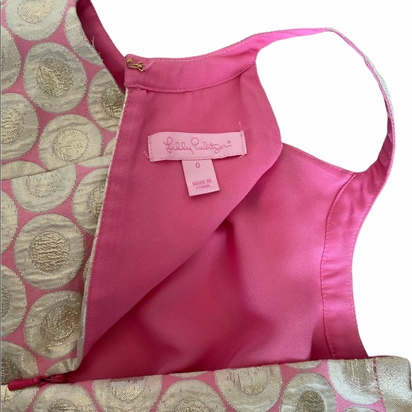Gold and Pink Lilly Pulitzer dress - Picture 1 of 6